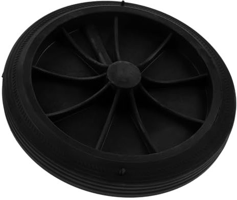 OKUMEYR Garbage Can Wheels Replacement Universal Outdoor Trash Can Accessories Solid Axle Pulley for 80l 100l 120l 240l Wheelie Bins with Sturdy Construction Random Color