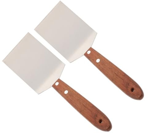 Alipis 1Pièce Spatule Acier Inoxydable Massif Outil pour Pizzas Steaks pour Barbecue et Cuisine