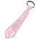 Cadoline Cravate à pince en polyester rose à paillettes pour homme, 38 x 8 cm