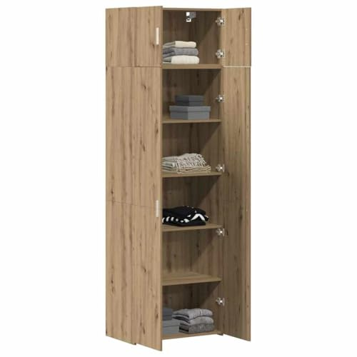 vidaXL Aufbewahrungsschrank 2 STK. Artisan-Eiche 70 x 42,5 x 225 cm