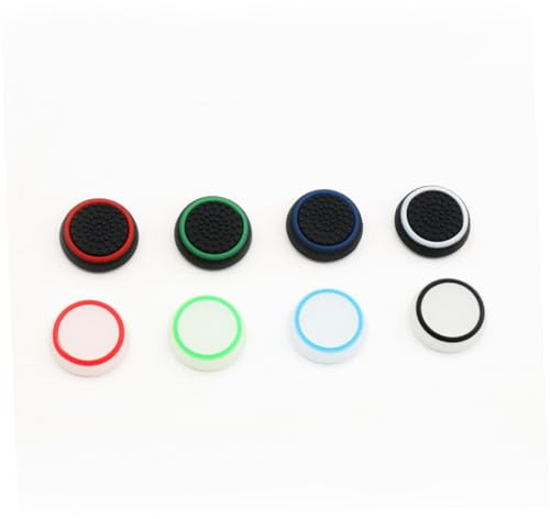 2 Stück Silikon Analogstick Abdeckungen für Gamecontroller Schwarz Rot | Anti Rutsch, Schützt vor Abrieb, Passend für Joystick Sticks, Kompakte Ausführung für Präzise Steuerung