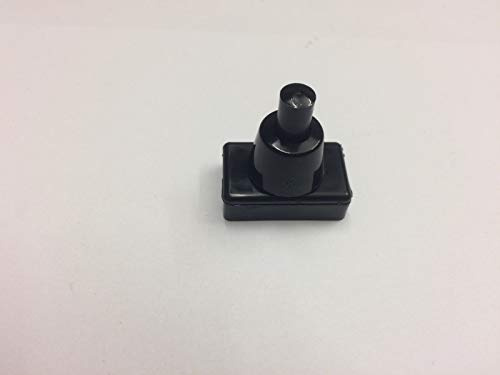 Lampenschalter Druckschalter schwarz weiß Hals 230V 2A Schwarzer Knopf Schalter (schwarz/schwarz)