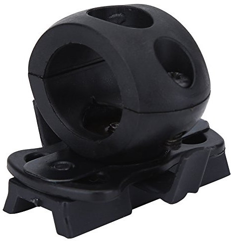 Asixx Soporte de Flash para Casco, Soporte para Linterna de Casco Soporte de soplete de plástico portátil Soporte para Soporte de Casco etc. (Black)