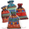 12pcs Pinowu coton de style ethnique cordon sac cadeau 13x18cm - Bijoux Sachet pour La Fête De Mariage Décoration et Artisanat de Bricolage