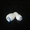 Water Filter Fitting SENRISE Push Fit Connectors Quick Connector Fitting for for RO Water Reverse Osmosis Filter System (3/8 Tube x 1/4 Elbow Tube,5PCS)