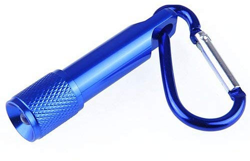 Ogquaton Outdoor Sports Portable Mini Torcia a LED con moschettone, Portachiavi