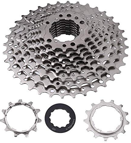 T best Fahrrad Freilauf, 9/10/11/12 Geschwindigkeit 32/36/42/46T Rennrad Freilauf Kassette Kettenrad Ersatzzubehör(10S 11-36T)