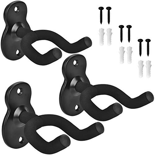 MOREYES Supporto per chitarra da parete per chitarra acustica, elettrica, basso, ukulele, chitarra classica