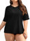 CharmLeaks Surf Women's Plus-Size Solid UPF 50+ Short Sleeve Swim Shirt Rashguard
