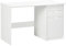 HOMCOM Computer Desk with Drawers, High Gloss Home Office Desk with Storage Cabinet, Study Workstation, 120 x 60cm, White