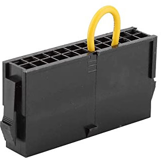 Tiardey 2Pcs 24-Pin ATX Netzteil Jumper Bridge Tool,24Pin ATX Netzteil Starter Power Module 20+4 Pin PSU Reboot Connector