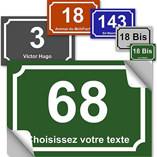TOUTENPLAQUE Sticker boite aux lettres - collection classique : À Personnaliser…