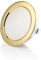 Sweet Led® 1x flache Einbauleuchte 230V IP44 - Möbeleinbauleuchte 3,5W LED - Badleuchte Einbauspot rund - Ultra Flache mini Feuchtraumleuchte - Möbel Einbaustrahler - Gold, kaltweiß