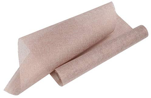 Cyrank Rouleau De Toile De Jute, Rouleau De Tissu De Toile De Jute De 10 Mètres, Ruban De Lin De 18,9 Pouces De Largeur pour Emballage De Cadeaux, Projets D'artisanat, Décoration De Mariage