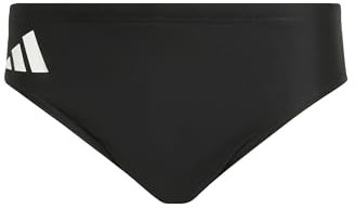 adidas Uomo Solid Swim Trunks, Black/White, M