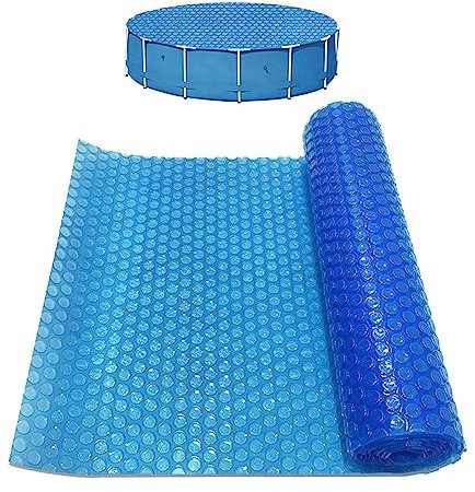 Rianpesn Pool Solar - Rectangle Pool Heating - Insulated Bubble Floating Pool, UV-resistant Pool Solar Blanket for Rectangular Swimming Pools