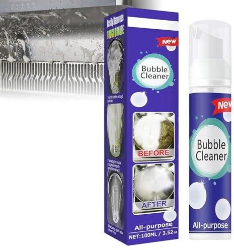 Schiuma Multiuso Detergente,Detergente Da Cucina Senza Risciacquo,100ml Detergente Multifunzione,Sgrassatore In Schiuma,Detergente Potente Per Rimuovere Le Macchie Di Olio,Detergente Per Bolle Cucina
