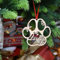 yky Personalisierte hölzerne Weihnachtsdekoration, personalisierte Hunde-Weihnachtsschmuck Holz,personalisierte Weihnachtsnamen Kugel (XF1,1 Stück)