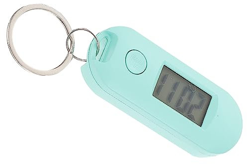 Outanaya Elektronische Schlüsselbunduhr Schlüsselanhänger Zum Aufhängen Von Uhren Pulsuhr Digitale Clip-on-Uhr Pflege Schlüsselanhänger Uhr Mann Tragbar Brosche Plastik