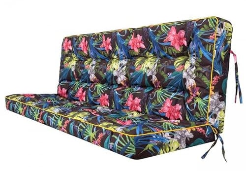 Sitzkissen Bankkissen Bankauflage für Gartenbank 100cm x 105cm x 8cm Schaukelkissen Palettenkissen Outdoor Wasserdicht Bodenkissen für Hollywoodschaukel Outdoor und Indoor Sitzauflagen Gartenmöbel