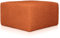 Deshome - Pouf hocker Fußstütze 83x83x44 cm Bouclé Stoff: Modernes Design Pouf für Sofa Wohnzimmer Schlafzimmer, Puff hocker, Pouffe Diana Kupfer