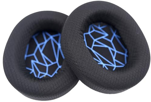 INF Ohrpolster für StelSeries Arctis 3/5/7 Kopfhörer Ear Pads Schwarz/Weiß 1 Paar