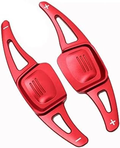 Palette del Cambio per VW Golf 8 MK8 R GTI R Line 2020 2021 2022,Palette del Cambio al Volante dell'auto Estensioni al Volante,C-Red