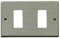 Placche Placca paglierino 2 posti per prese interruttori frutti elettrici supporti compatibili con bticino Magic
