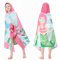 MOKANI Badeponcho Kinder Baumwolle | Super Weich & Saugfähig Handtuch Poncho | 50 x 30 Badetuch Strandponcho Kapuzenhandtuch für Mädchen Jungen Alter 3-12, Rosa Meerjungfrau