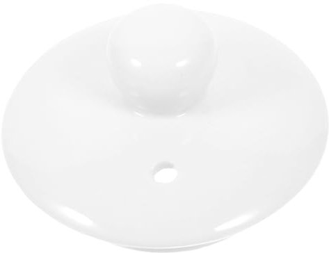 Mikinona Couvercle De Tasse à Thé Pièces De Théière En Céramique Couvercle Remplaçable Pour Théière Couvercle De Théière En Céramique Couvercle Pour Blanche Délicat Théière Fournitures