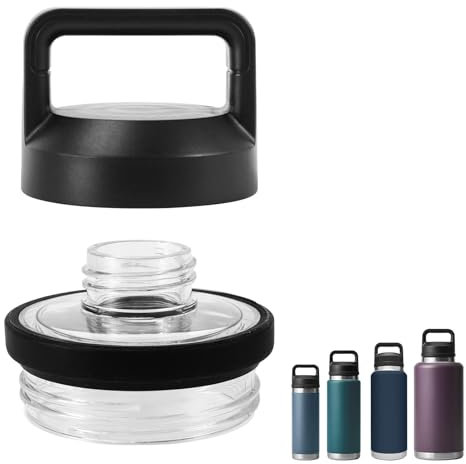 UXIETIN Schraubdeckel-Ersatz, kompatibel mit Rambler Yeti, Schraubverschluss, kompatibel mit allen Yeti Rambler 45,7 cm, 66 cm, 91,4 cm, 118 ml, 1 Stück