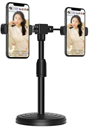 Phone Holder Adjustable Cell Phone Stand 360° Adjustable Phone Stand Telescopic Table Top Stand Can Be Used on Smartphones Flexible Arm Mount Stand B