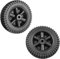 Ruote di ricambio per griglia a gas da 15,2 cm, 2 pezzi, in plastica, multifunzionali, per barbecue (nero)