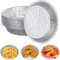 YuanYouTong 20 pcs Air Fryer Liners Disposable 8 Inch Round Aluminium Foil Trays Food Containers for Airfryer, Baking, Cooking, Oven, Tower or Roasting, Air Fryer Accessories for Ninja, COSORI, Tefal