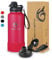 hydro2go Edelstahl-Trinkflasche mit Sportdeckel – BPA-frei, auslaufsicher, isolierte Flasche für Sport und Outdoor, hält Getränke 24 h kalt oder 12 h heiß (Magenta, 950 ml)
