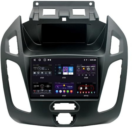 9 Android Auto GPS Radio Navigator Carplay Replacement for Ford Transit 2014-2017 mit GPS Bluetooth FM USB RDS TPMS SWC DAB DVR