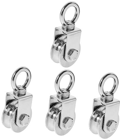 ARTIBETTER 4 Stücke Heavy Duty Gym Flaschenzug 201 Edelstahl Kabel Seil Pulley Befestigung
