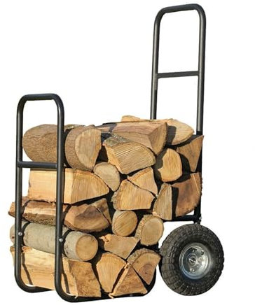 Carrello Portalegna Con Ruote Da Interno,porta Legna Camino,carrello Portalegna Ferro Battuto,portalegna Per Camino,per Tronchi Interno/Esterno Facile Da Trasportare