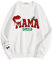 NQyIOS festliche pullover damen damen sweatshirt zip hoodie damen weihnachtsshirt damen langarm sport oberteil bluse rock damen bandeau top damen fahrrad winterjacke (White, L)