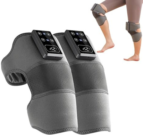 Elektrisch beheizte Kniebandage, kabellos, beheizt, zur Linderung von Knieschmerzen, Mehrzweck-Massage-Schutz für Ellbogen, Waden, Arme, Schultern und Oberschenkel, Therapi