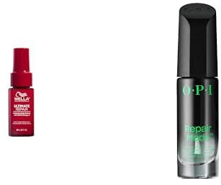 Hair & Nail Ultimate Repair Bundle - including Wella Professionals Ultimate Repair Miracle Hair Rescue Spray for Hair Damage 30ml & OPI Repair Mode Professional Nail Strengthener for Damaged Nails 9ml