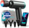 FLOW® ELITE Massagepistole. DIN ISO 9001 zertifizierte Qualität Muskel Massagegerät mit Wärme und Kälte USB-C 12mm Amplitude Perfekt für Anfänger & Profis Ultra leise Massagegun Muskelpistole (Blau)