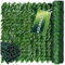 KRUMAD Künstlicher Efeu Hecke Sichtschutz 300 x 50cm, Sichtschutz Balkon und Garten, Efeu Künstlich, UV-beständig, Wetterfest, inkl. 100 Kabelbinder, Sichtschutz Zaun ohne Bohren, Grün