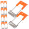 EXHUMKY 100 Stück Downlight-Sicherungsring Deckenlampenclip Downlight-Federklemmen Federcliphalterung Halteklammern für Deckenpaneele Federclips für Deckenlampen Edelstahl