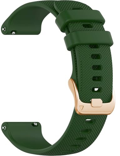 Issinlky armband für Garmin Venu 2 Plus, 20 mm armband Weiches Silikon band für Garmin Venu Sq/Music/Sq 2/2 Music/Vivoactive 3/5/6/Vivomove HR/Forerunner 55 245 645