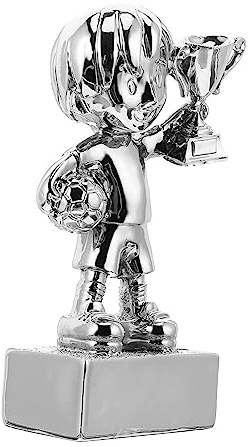 VICASKY Football Trophy Cup Silver Plated First Place Award Incentive for Sports Competitions Classroom Rewards Party Favors and Game Prizes