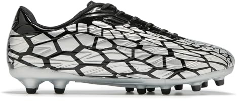 LEOCI Mens Football Boots Womens Rugby ShoesTrainers Artificial Firm Ground Outdoor Comfort Soccer Cleats