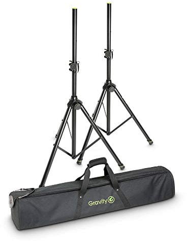 Gravity SS 5212 B SET 1 - Speaker Stand Set of 2 Speaker Stands, Steel, with carrying bag