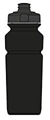 Massi Atlas Bidon Noir 500 ml