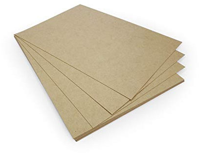 50 BlätterNature-eco Kraftpapier DIN A4 Kraftkarton 380 g stabil, extra stark, Kreativpapier Kreativkarton, Recyclingpapier, ökologisch (50, Karton)